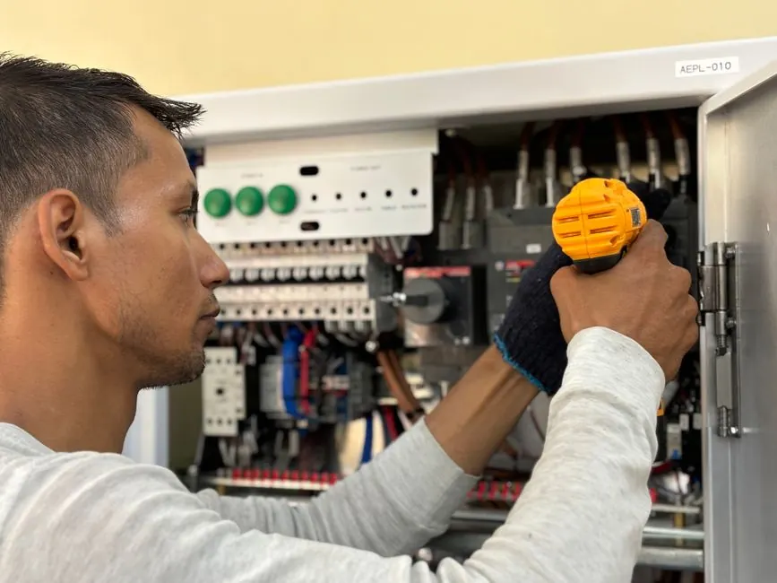 Boiler Replacement in Brighton CO technician at work